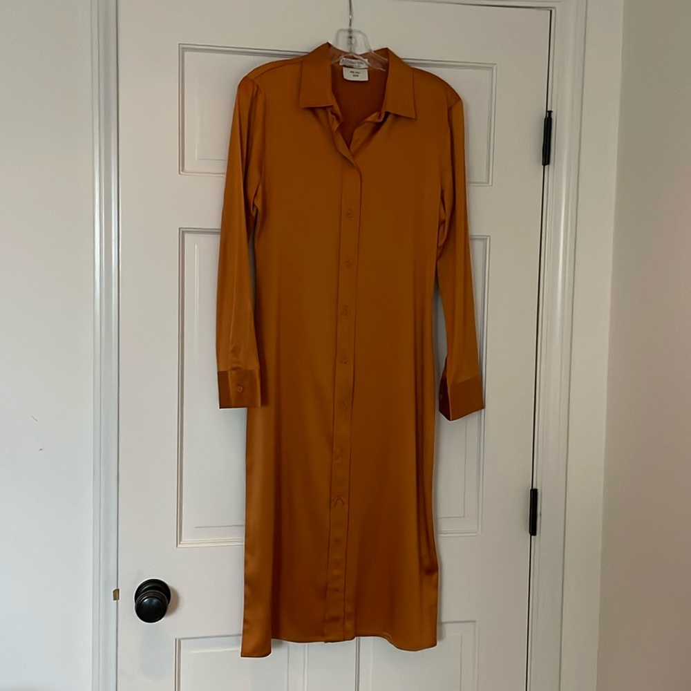 Bottega Veneta, Silk Midi Dress, Never Worn, Size 6